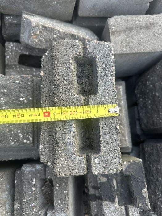 Декоративні блоки для паркану «Рваний камінь» (Колір: Графіт)