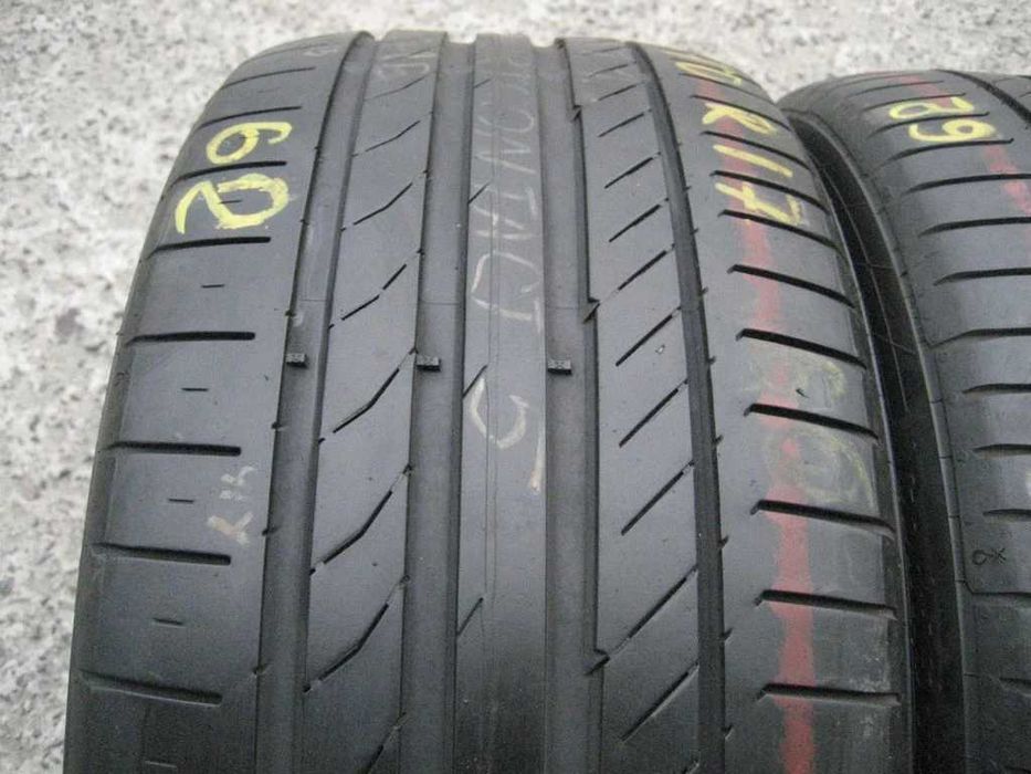245/40R17 91Y Continental SportContact5 літо 2штуки шини б/у