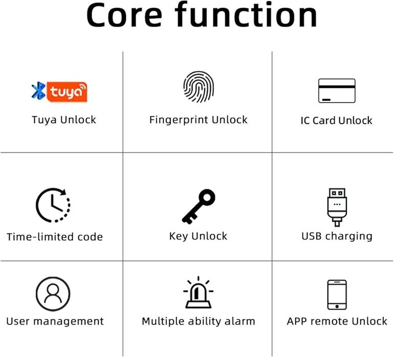Bloqueio eletrónico digital da porta da impressão digital da ALturn M5
