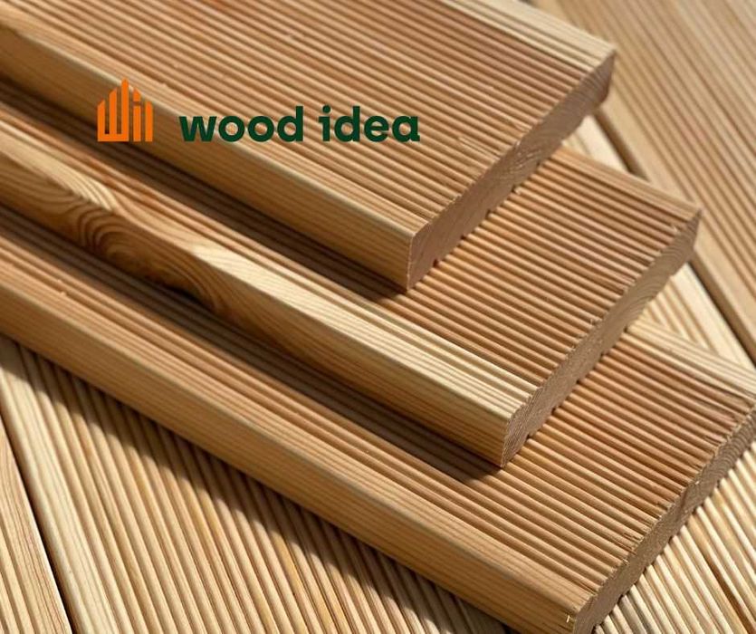 Deska | tarasowa | suszona | sosna | ryflowana I 27 mm 145 mm 4 m,kl.B