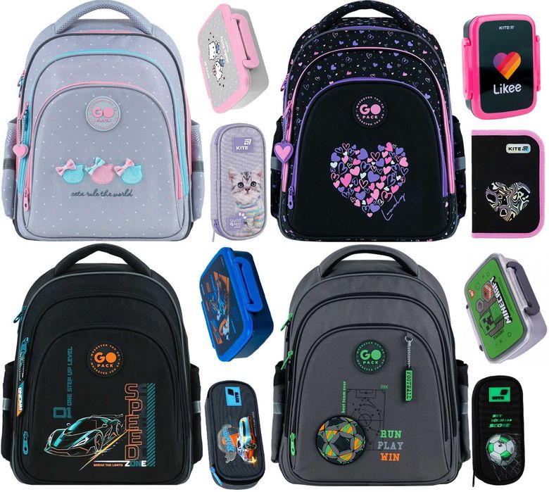 Шкільний набір GoPack Kite Education SET GO26-2606S рюкзак пенал сумка