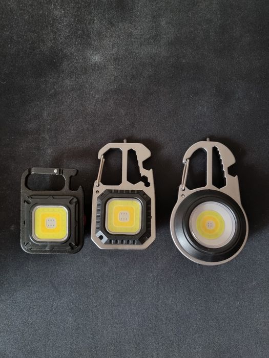 COB фонарик карабин