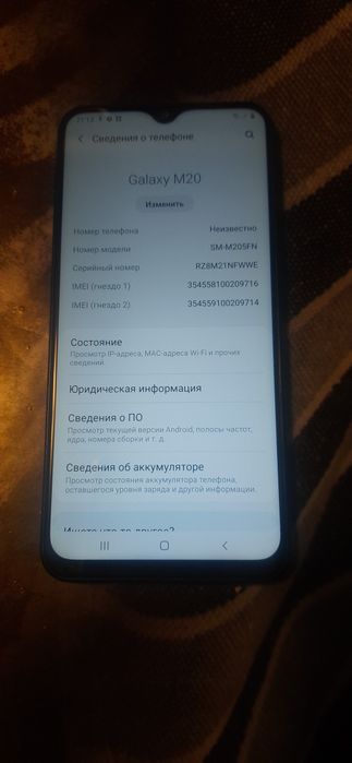 Мобільний телефон Samsung Galaxy M20 4/64GB