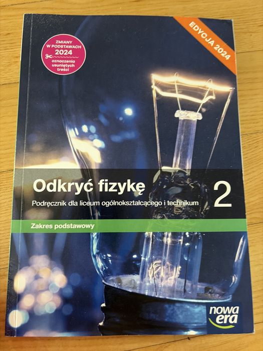 Sprzedam podrecznik do fizyki 2 klasa zakres podstawowy