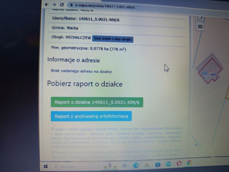 Działka budowlana w Michalczewie