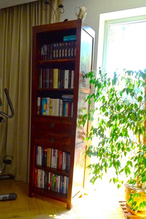Biblioteka indyjska z litego drewna palisander w idealnym stanie!
