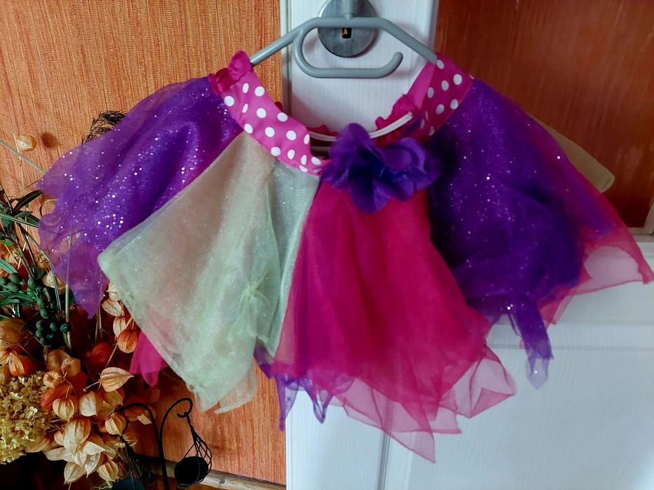 Spódniczka tutu tiulowa kolorowa