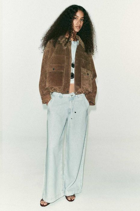 Широкі джинси Wide leg від Zara, 40р, оригінал