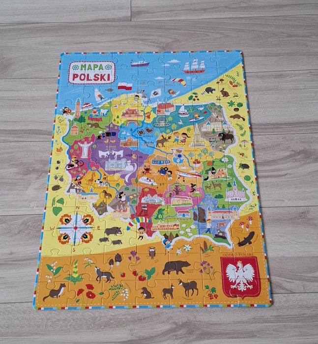 Puzzle Mapa Polski - CzuCzu