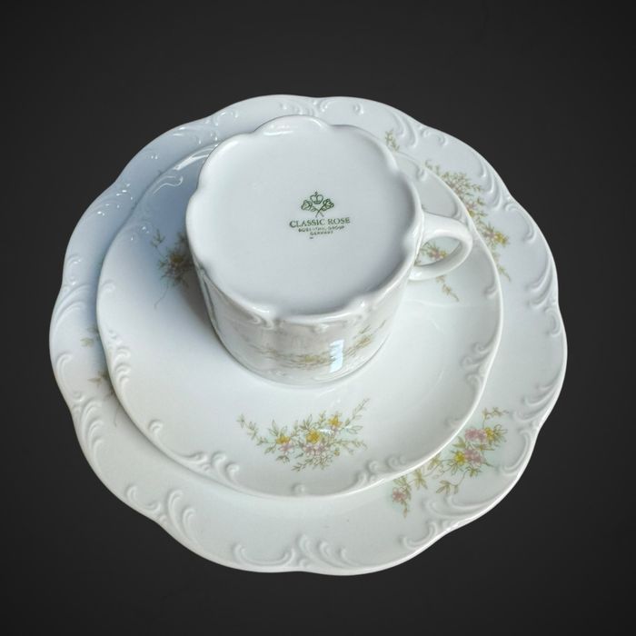 Serwis kawowy rosenthal monbijou grune ranke dla 6 osób B5/050305