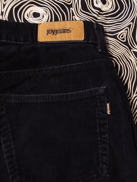 Czarne klasyczne męskie sztruksy XXL Joy Jeans 35 35