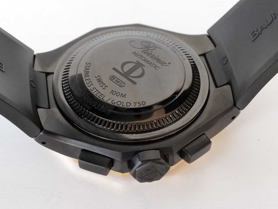 Baume & Mercier Riviera Automatic Chronograph 18K Rose Gold Bezel 43mm