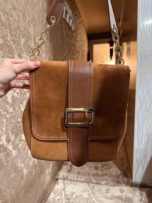 жіноча замшева сумка