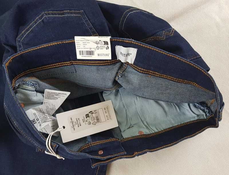Nowe męskie jeansy Mustang Washington -medium straight oryg. rozmiar W31/L32