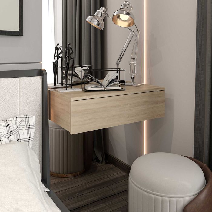 Туалетний столик, 70, 80, 92, 100см підвісний візажний стіл