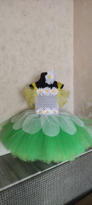 Плаття  для дівчинки ромашка та незабутка