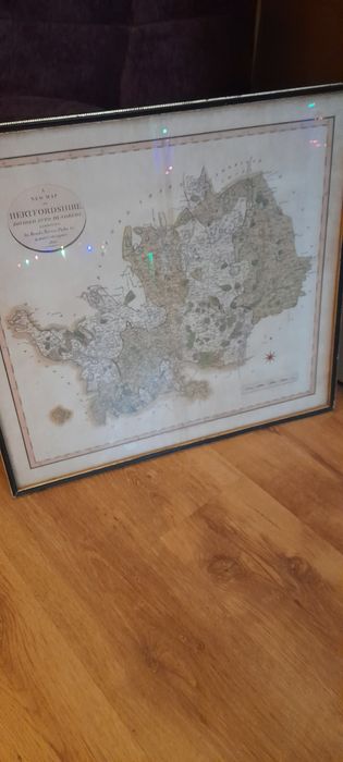 Stara mapa oryginał 222 lata