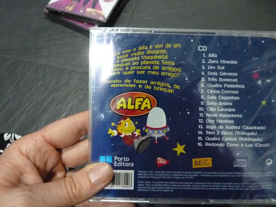 CD musical do Alfa (aprende os números e as figuras geométricas) novo