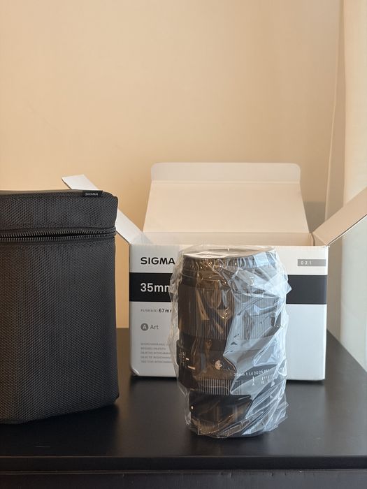 SIGMA 35mm F1.4 DG DN E-mount nova nunca usada