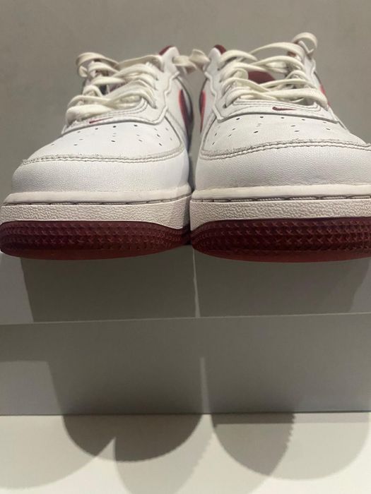 Buty Nike bialo bordowe