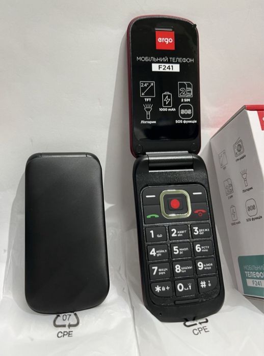 Мобільний телефон Ergo F241 Black Новий!