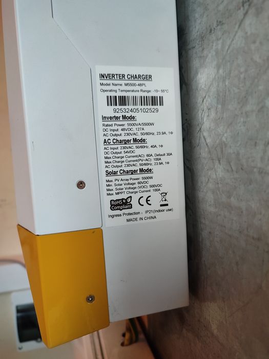 Falownik 5,5kW i baterie 22kW na sprzedaż.