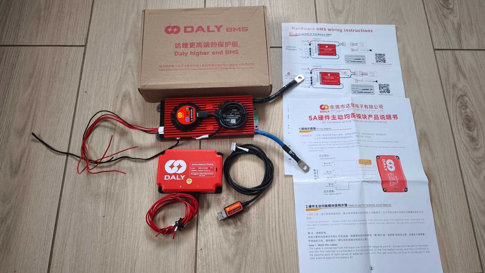BMS DALY 100A do sterowania akumulatorem LiFePO4 + gratisy