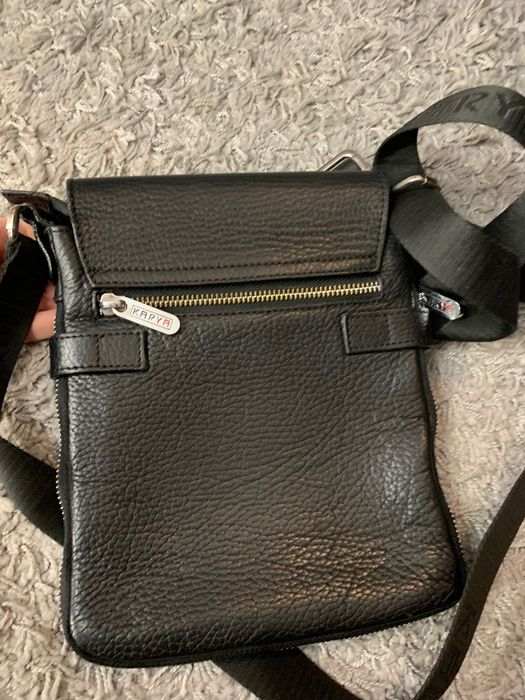 Мужская кожаная сумка через плечо Karya