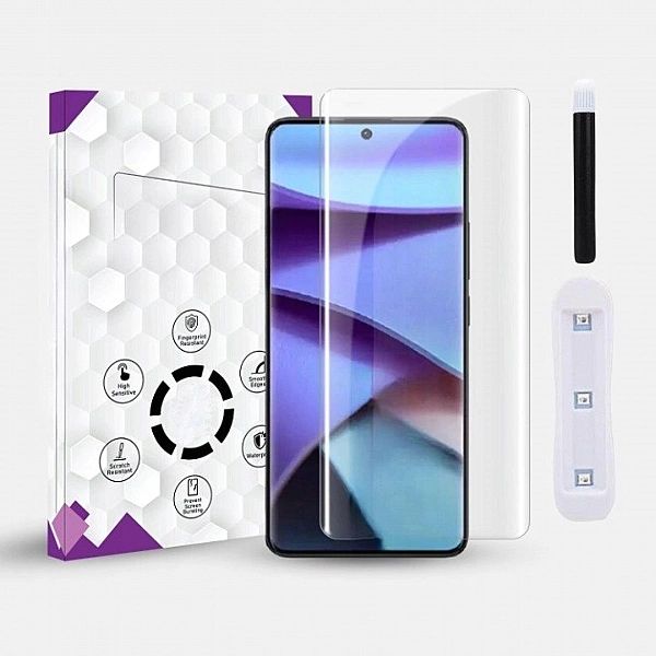 Szkło hartowane UV Xiaomi Redmi Note 13 Pro Plus Full Glue Braders