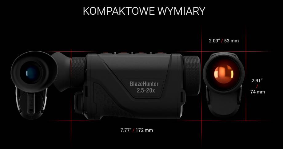 Monokular kamera termowizyjna ATN BlazeHunter 635 LRF