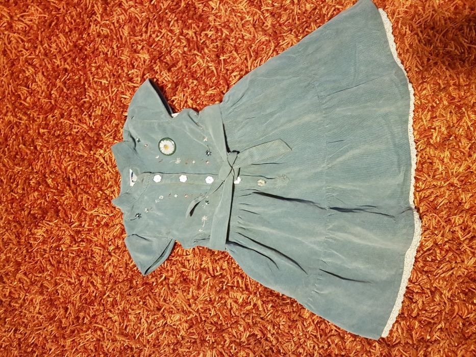 OFERTA PORTES - Vestido Azul de Bombazine da Chicco (24Meses)