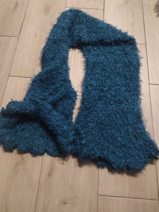 Szalik zimowy zielony