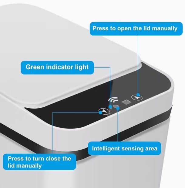 Відро для сміття сенсорне на 12 л