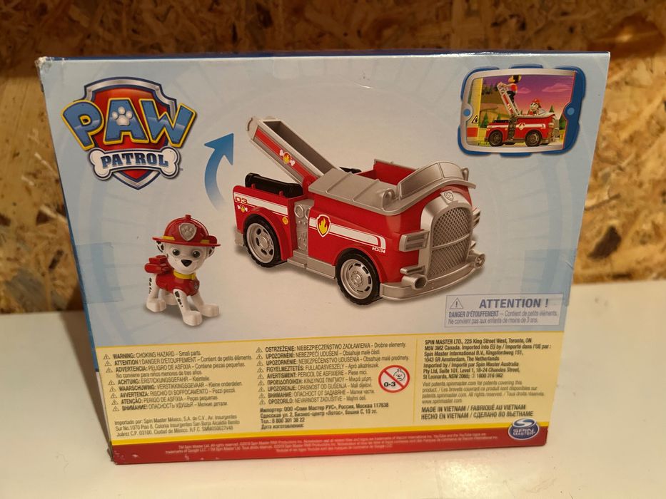 Рятувальний автомобіль Spin Master Paw Patrol з водієм Маршал