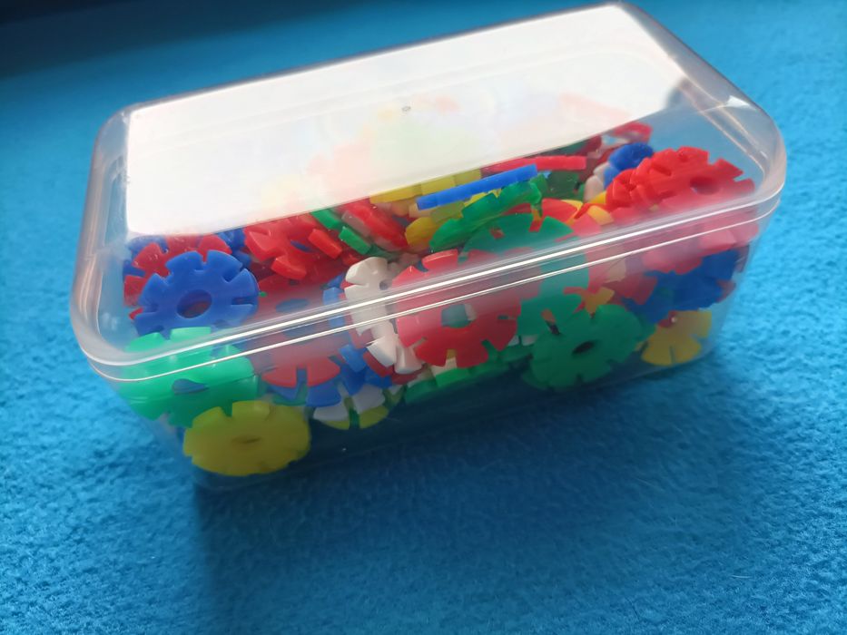 Lote de peças de encaixe didático