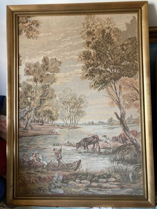 Quadro tapeçaria Gobelin