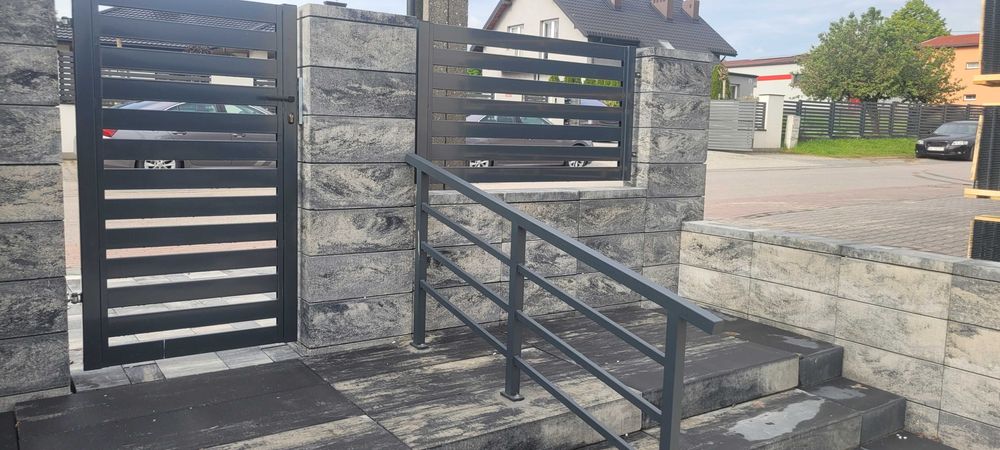 brama przesuwna palisada/ogrodzenie palisadowe