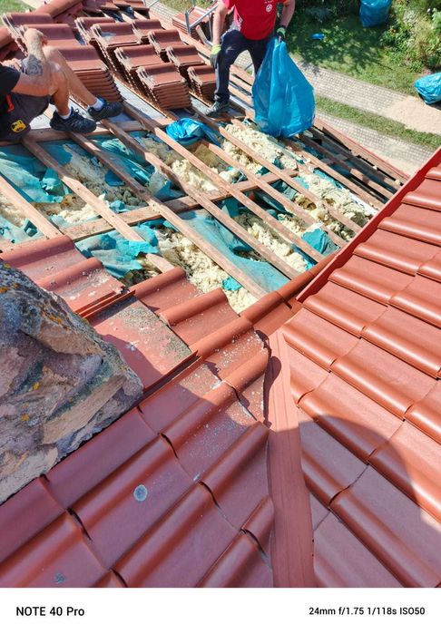 Ocieplanie CELULOZĄ naprawa wymiana  izolacji poddasza WDMUCHIWANIE