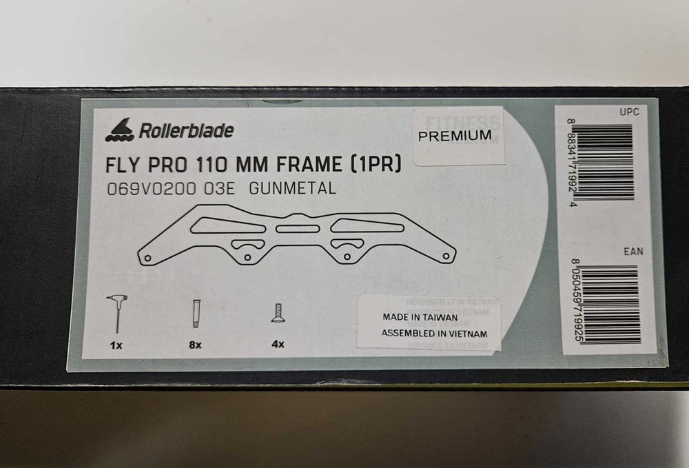 Nowa płoza, płozy, szyny do rolek Rollerblade Fly Pro 4x110mm 13.2cal