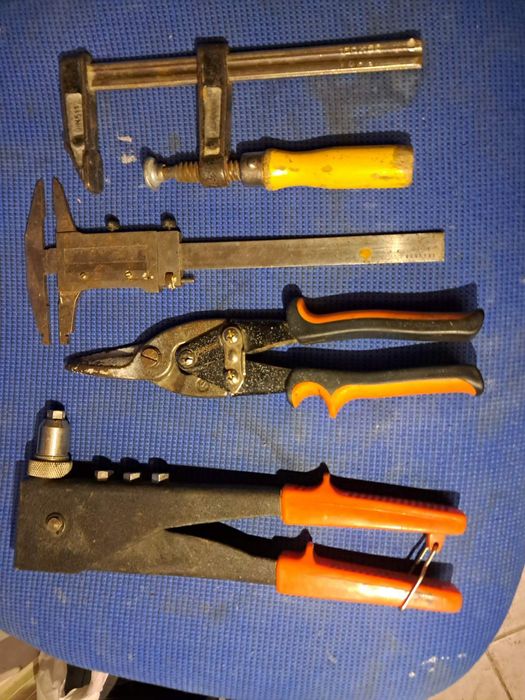 ЗаклёпочникНожницы по металу штангель Ручной инструмент стяжка