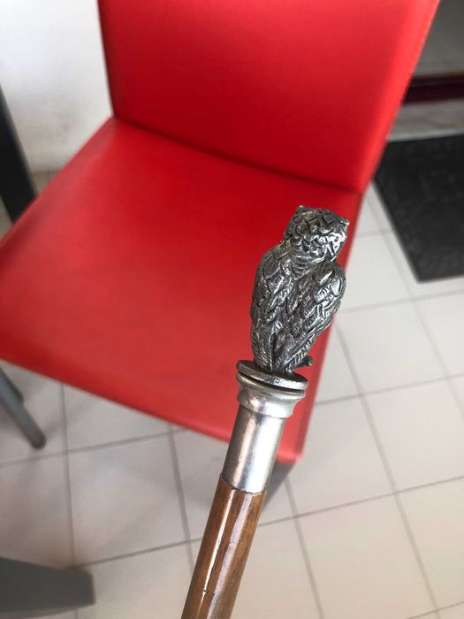Bengala com cabeça de coruja