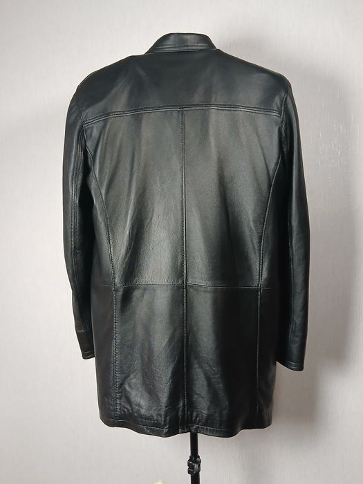 Нова шкіряна чоловіча куртка пальто Marko Rossini (XL )