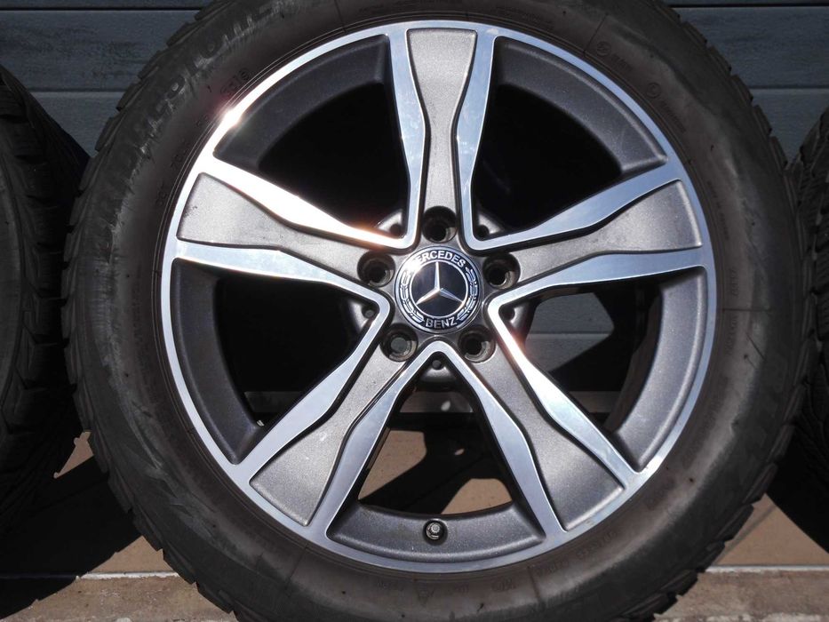 ! Koła zimowe aluminiowe 17 5x112 Oryg Mercedes C W205 czujniki TPMS