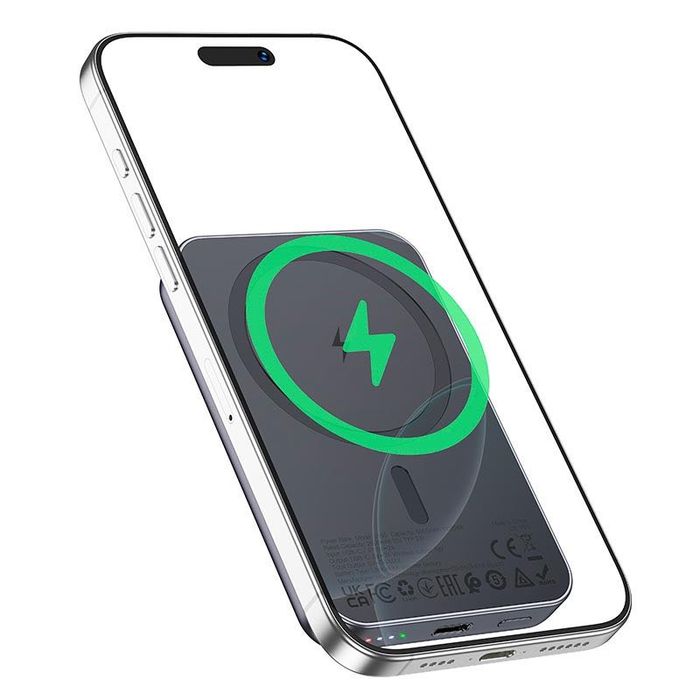Повербанк HOCO MagSafe 5000 mAh магнітна бездротова зарядка J160