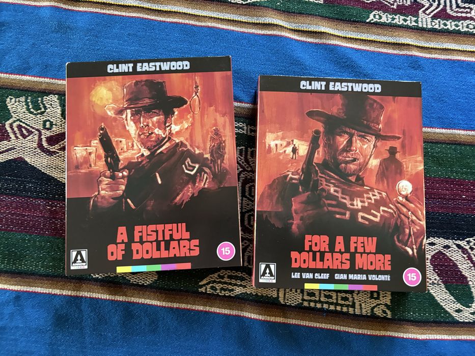 Filmy Blu-ray Clint Eastwood Za garść dolarów Za kilka dolarów więcej Arrow Video Limited Edition