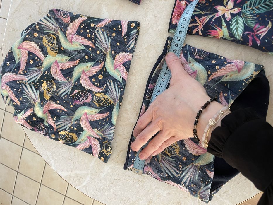 Komplety wiosenne czapka komin bawełniane 54 cm