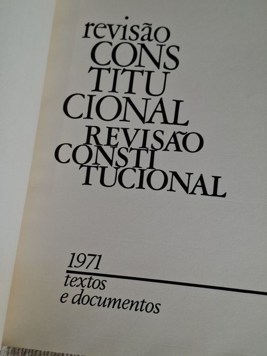 Revisão Constitucional de 1971 textos e documentos