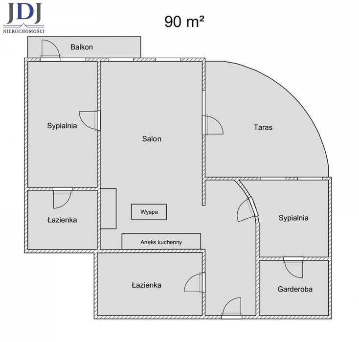 Apartament 90 m2, z tarasem i balkonem, Włodawa