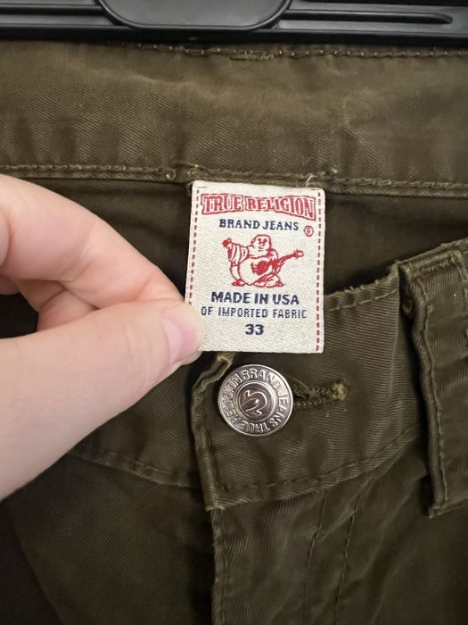 Jeansy True Religion Bobby Straight Green
