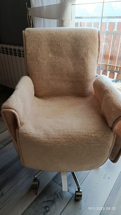 Pokrowiec na fotel z owczej wełny
